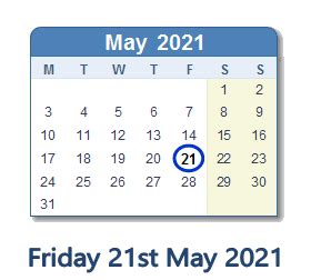 21 May 2021 .